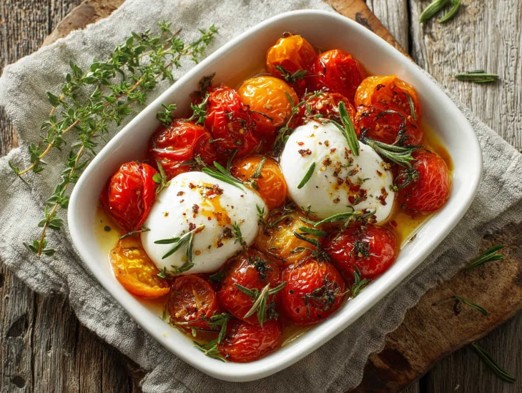 Roasted Tomatoes with Burrata