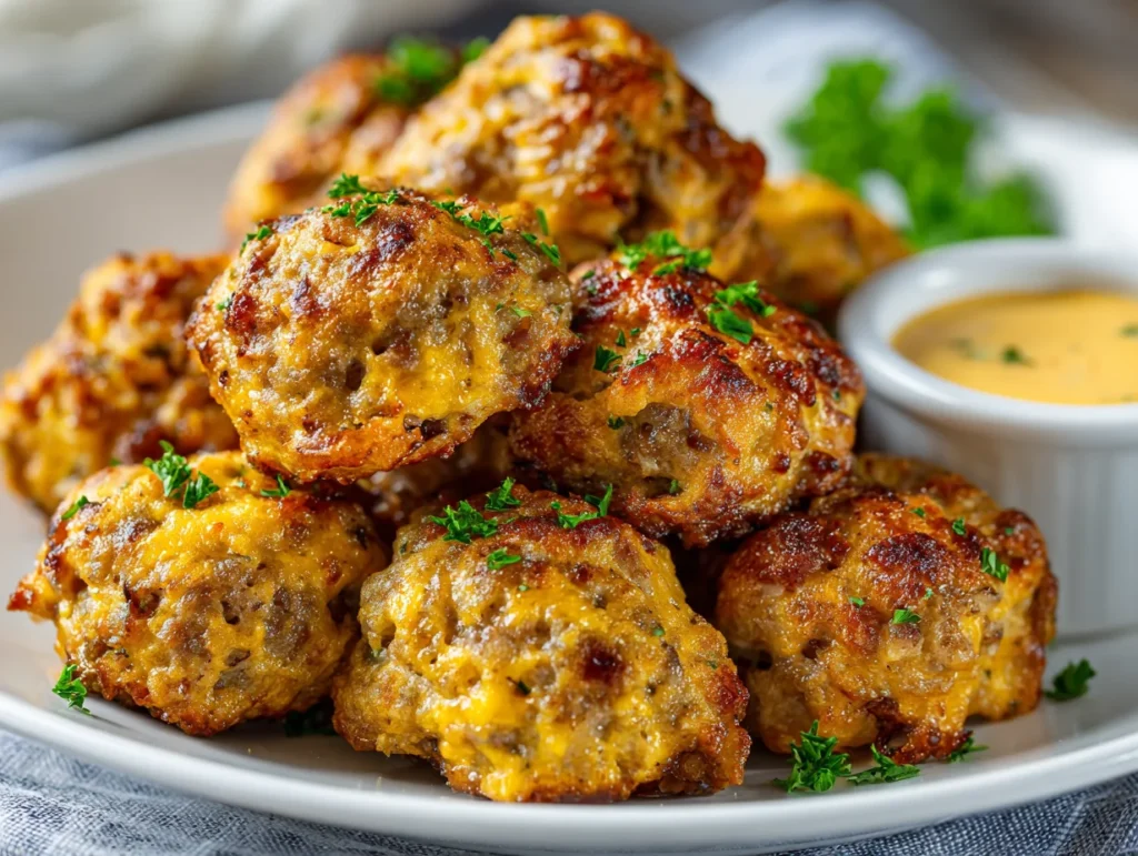 Rotel Cream Cheese Sausage Balls