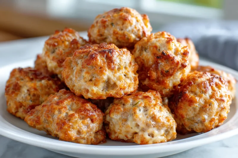 Delicious Rotel Cream Cheese Sausage Balls Recipe