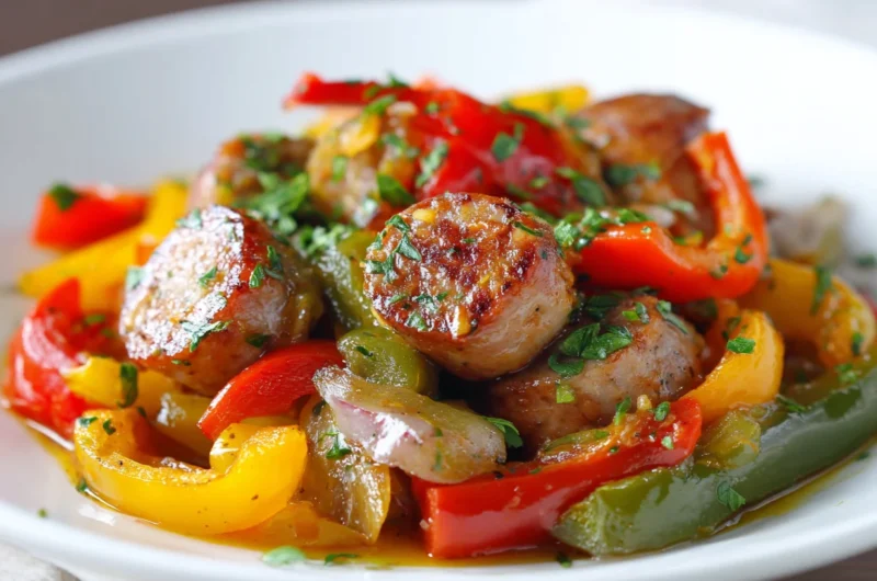Hearty Slow Cooker Sausage and Peppers Recipe