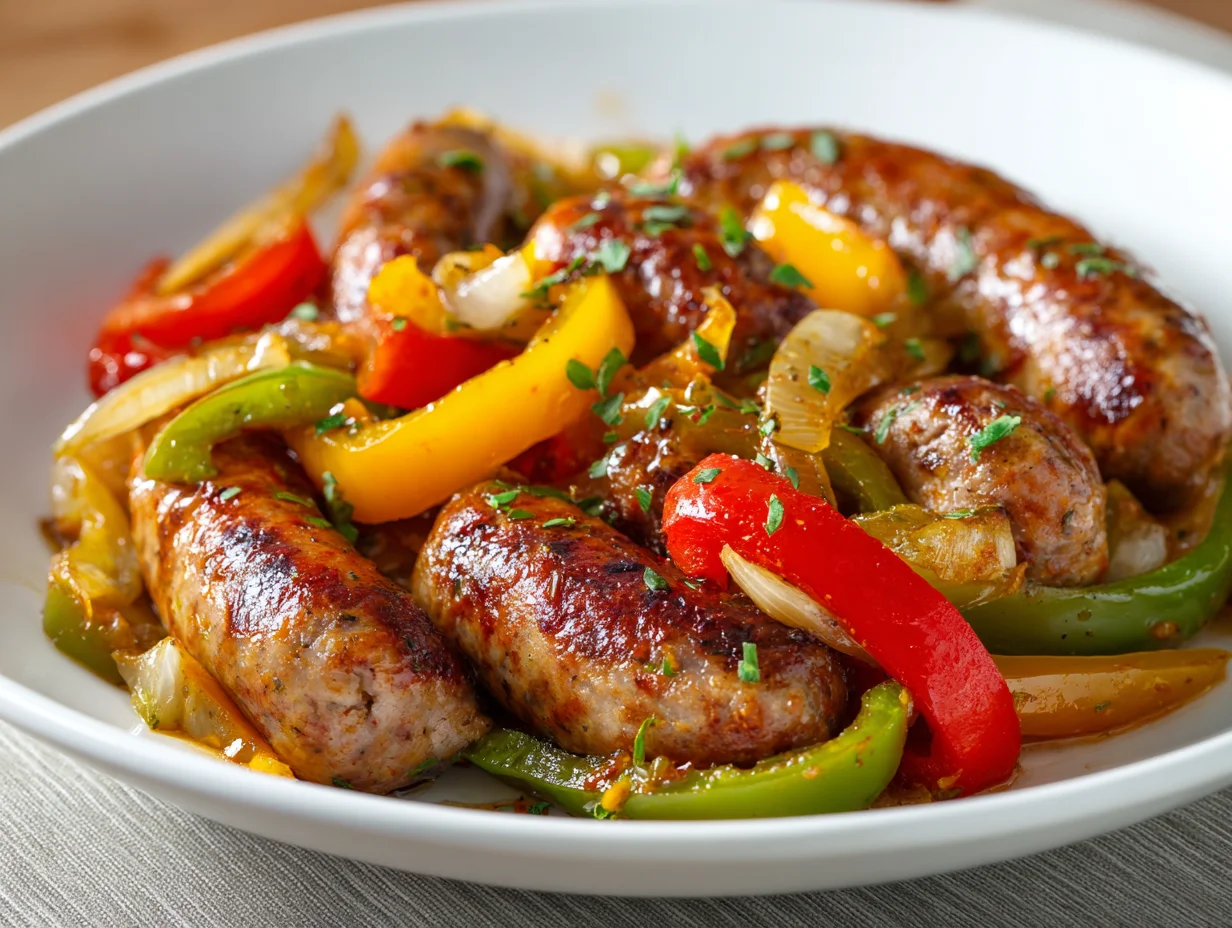 Slow Cooker Sausage and Peppers