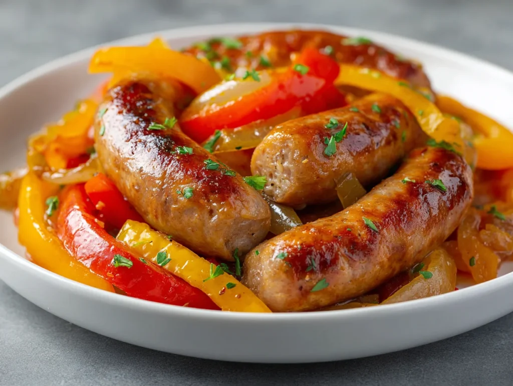 Slow Cooker Sausage and Peppers