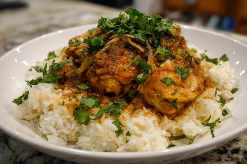 Comforting Smothered Chicken and Rice Recipe