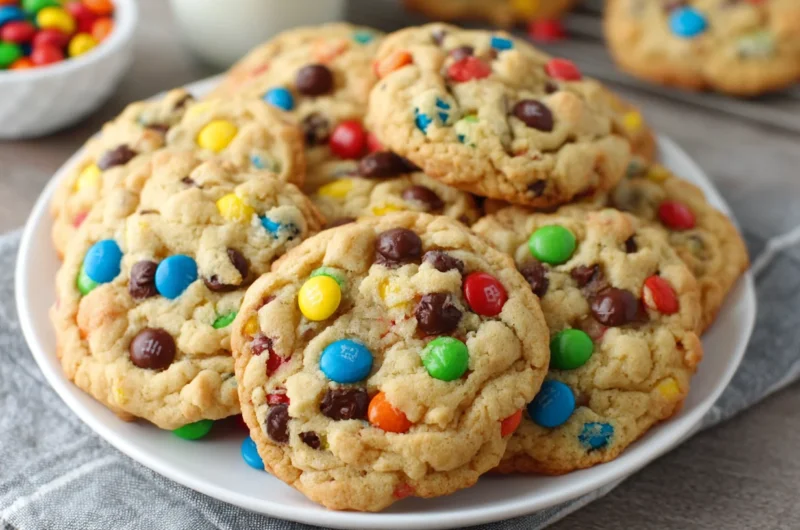 Chewy Soft Batch Monster Cookies Recipe