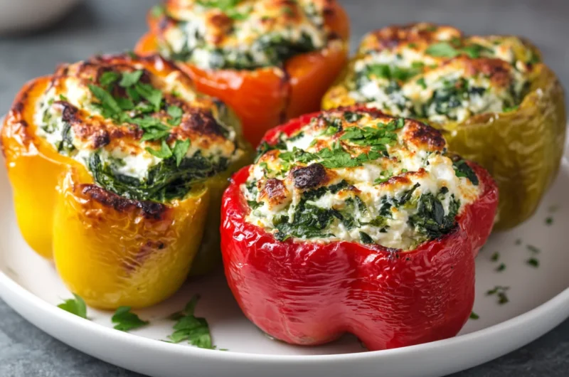 Wholesome Spinach and Ricotta Stuffed Peppers Recipe