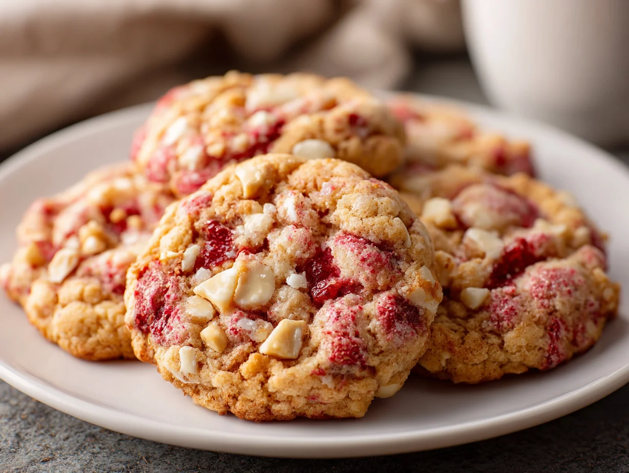 Strawberry Crunch Cookies