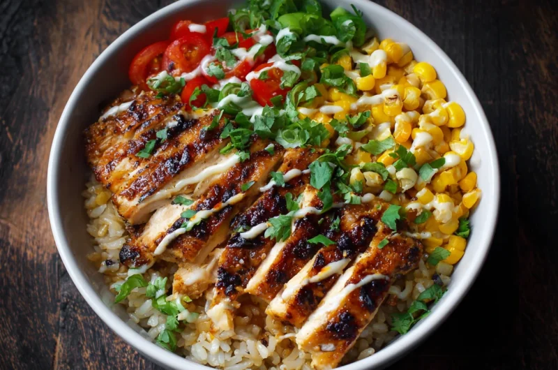 Street Corn Chicken Rice Bowl Recipe