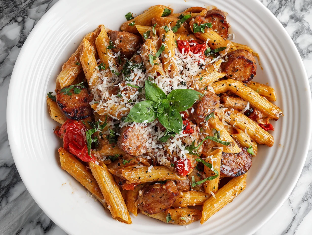 Tuscan Sausage Pasta