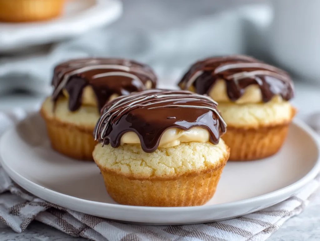 Boston Cream Pie Cupcakes