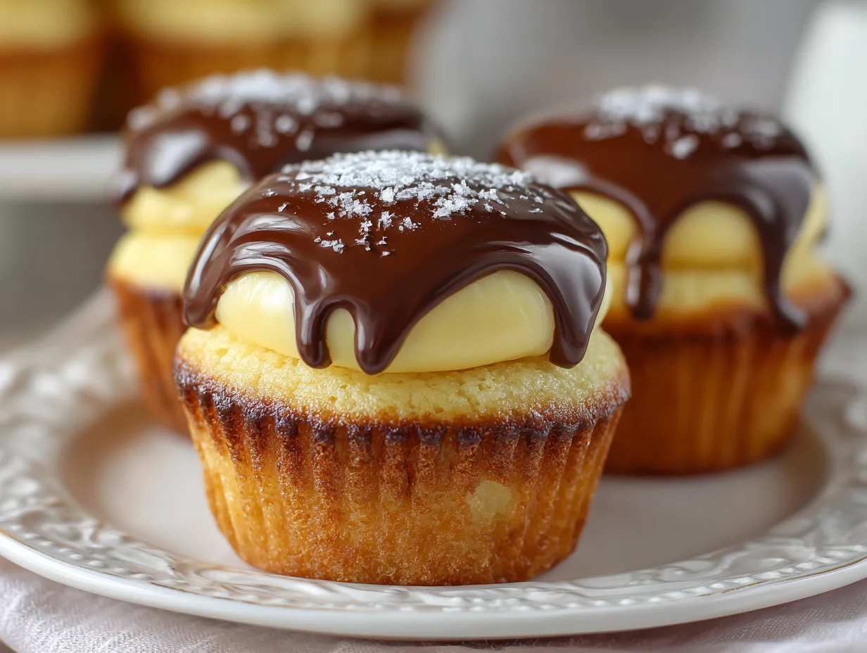 Boston Cream Pie Cupcakes