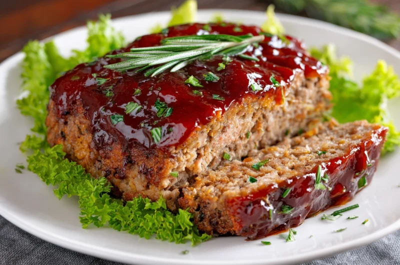 Sweet Brown Sugar Glazed Meatloaf Recipe