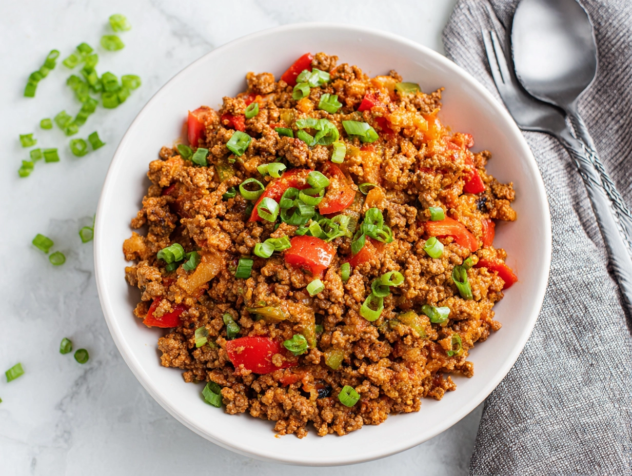 Cajun Ground Beef Skillet