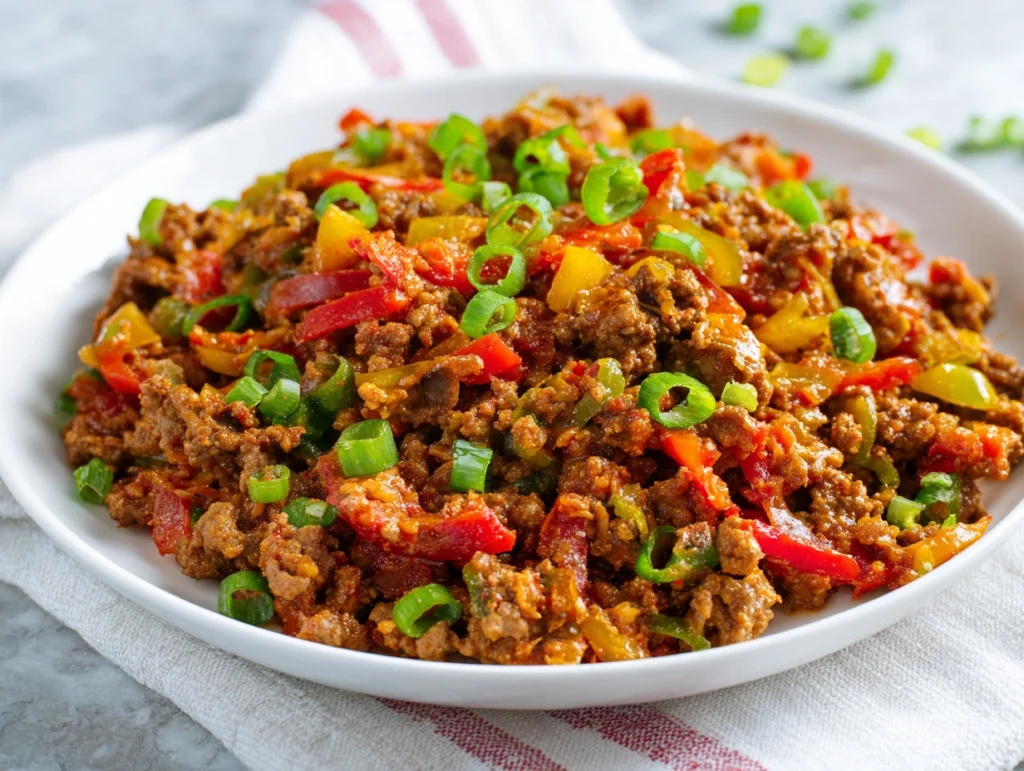 Cajun Ground Beef Skillet