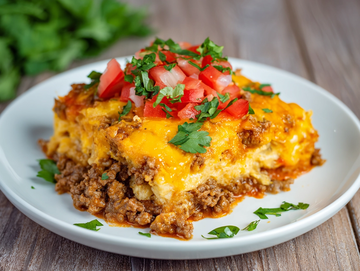 Cheesy Beef Taco Casserole