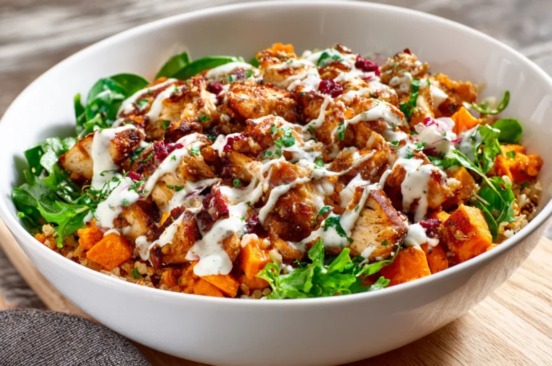 Healthy Chicken and Sweet Potato Bowls Recipe