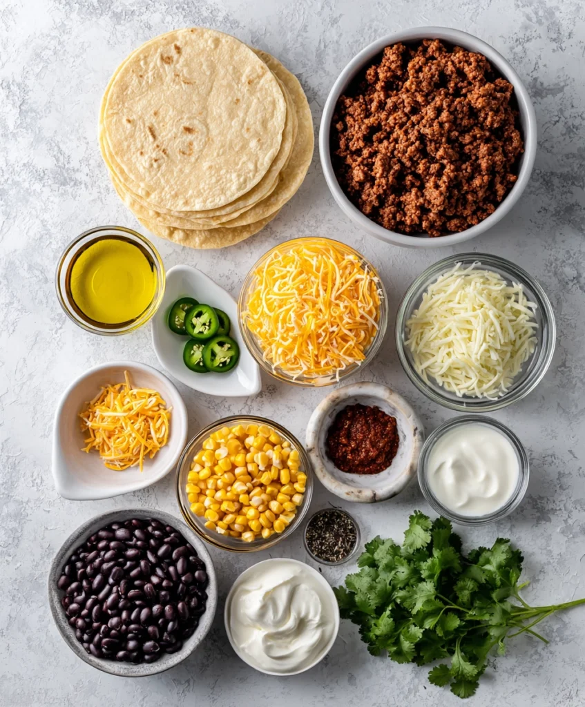 Ground Beef Enchilada Bake