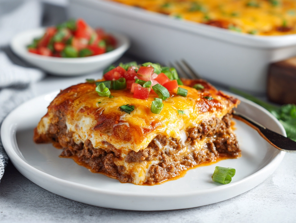 Ground Beef Enchilada Bake