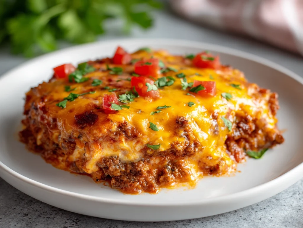 Ground Beef Enchilada Bake