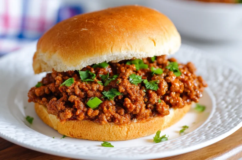 Savory Ground Beef Sloppy Joes Recipe