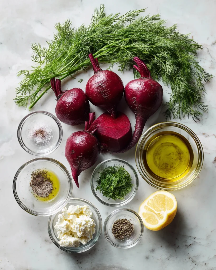 Hasselback Beets with Dill Dressing