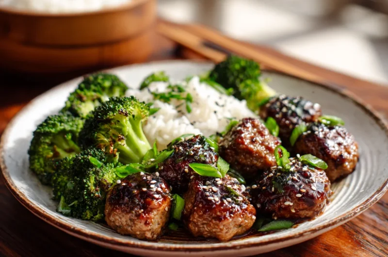 Mongolian Meatballs and Broccoli Recipe