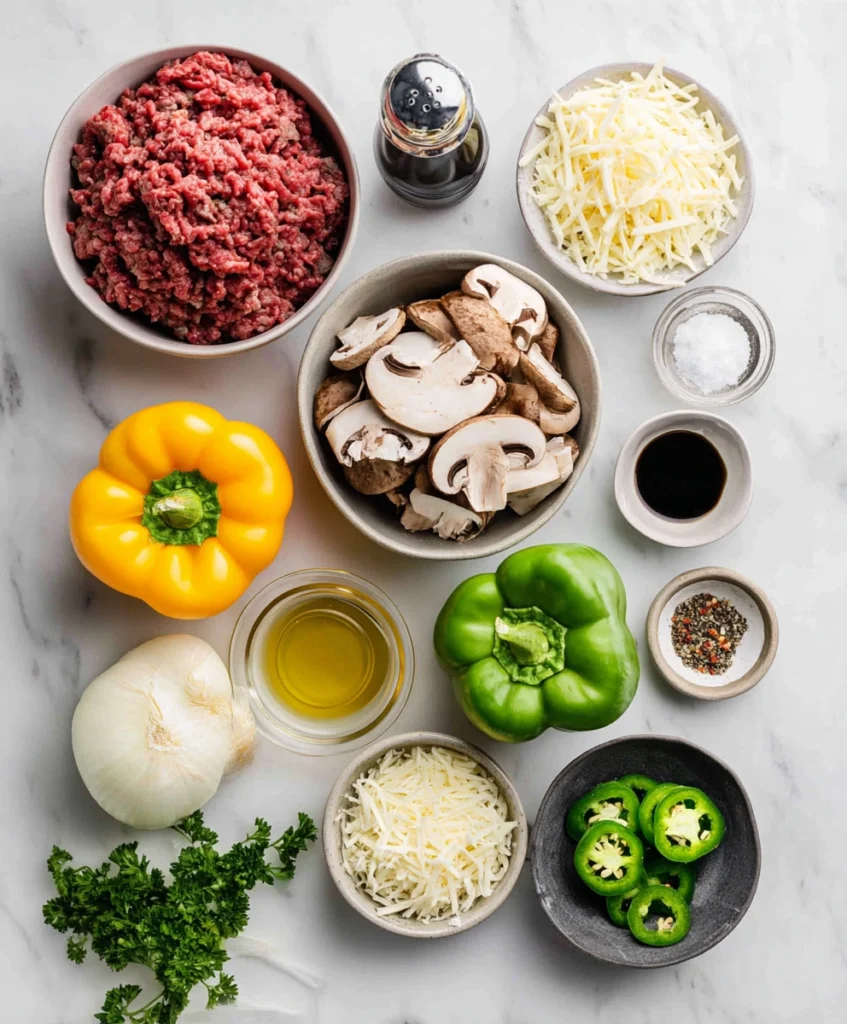 Philly Cheesesteak Stuffed Peppers