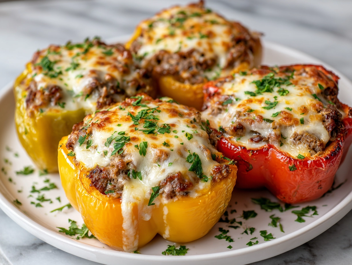 Philly Cheesesteak Stuffed Peppers