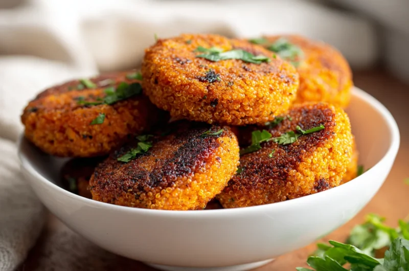Healthy Quinoa Sweet Potato Patties Recipe