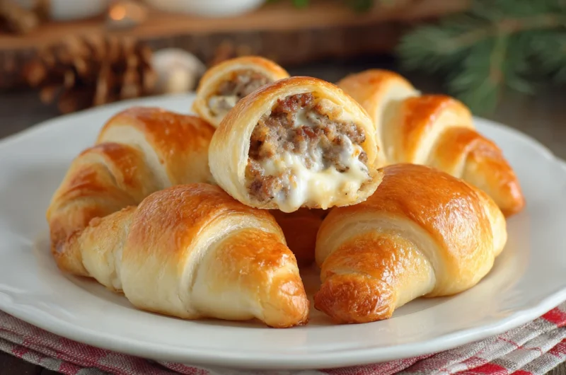 Rotel Sausage Cream Cheese Crescents Recipe