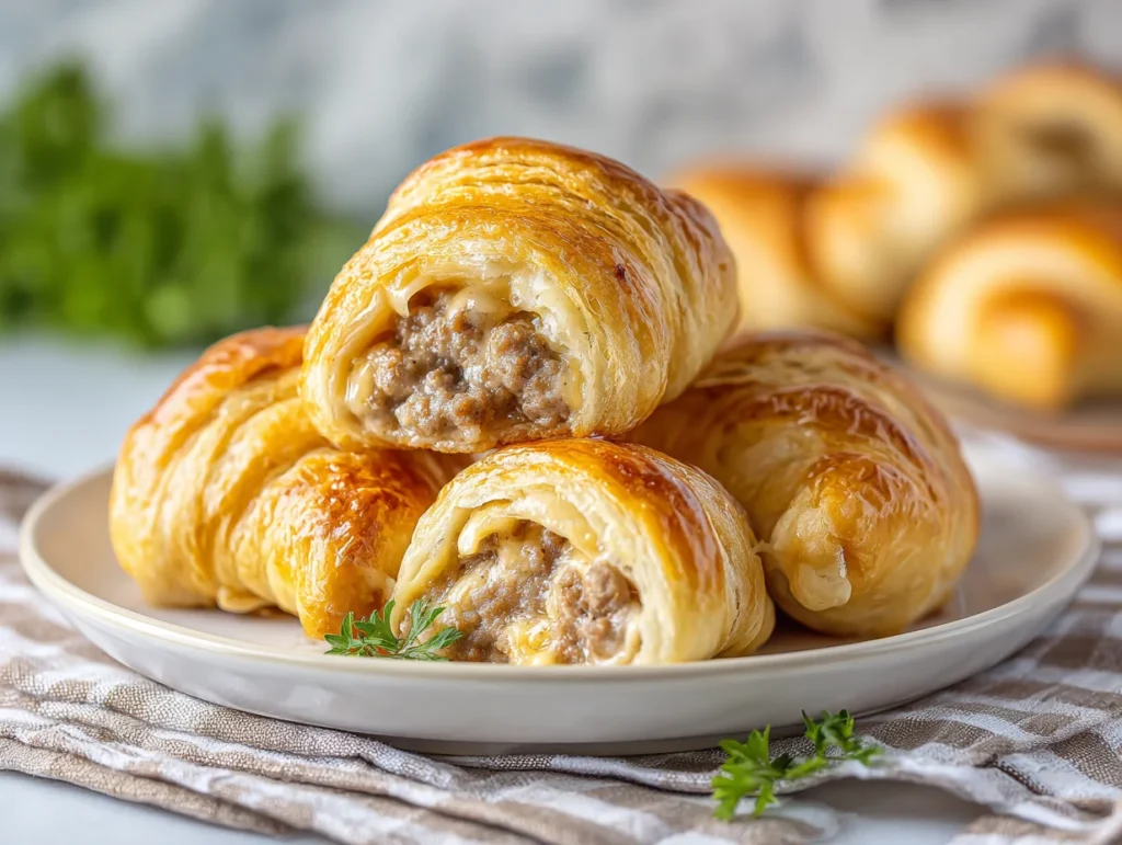 Rotel Sausage Cream Cheese Crescents