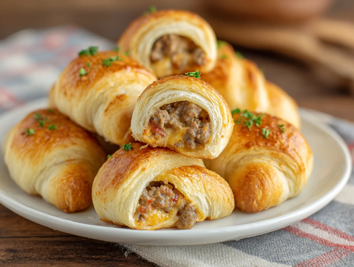 Rotel Sausage Cream Cheese Crescents