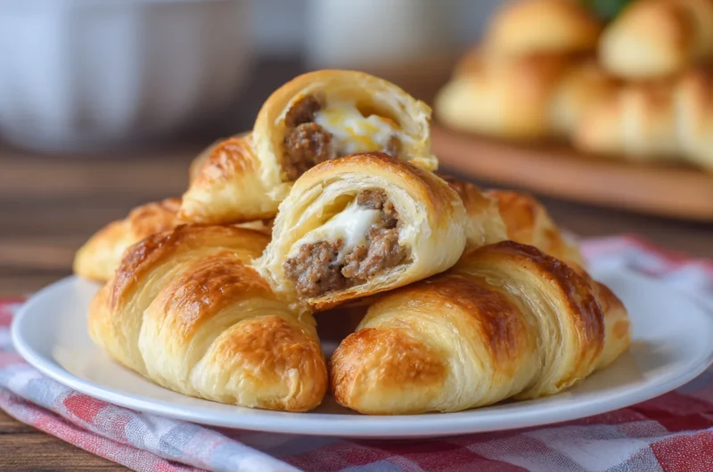 Buttery Sausage Cream Cheese Crescents Recipe