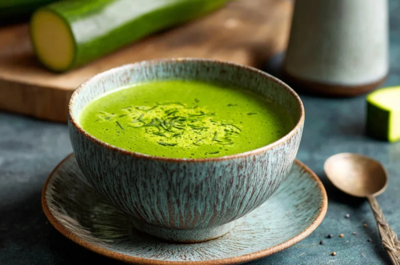 Velvety Spinach Coconut Zucchini Soup Recipe