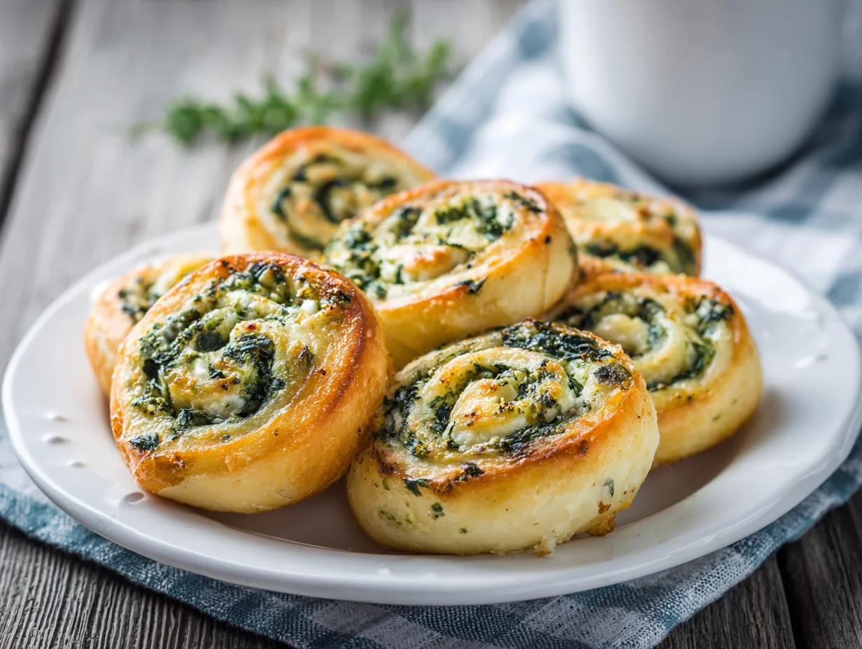 Spinach Feta Pinwheels