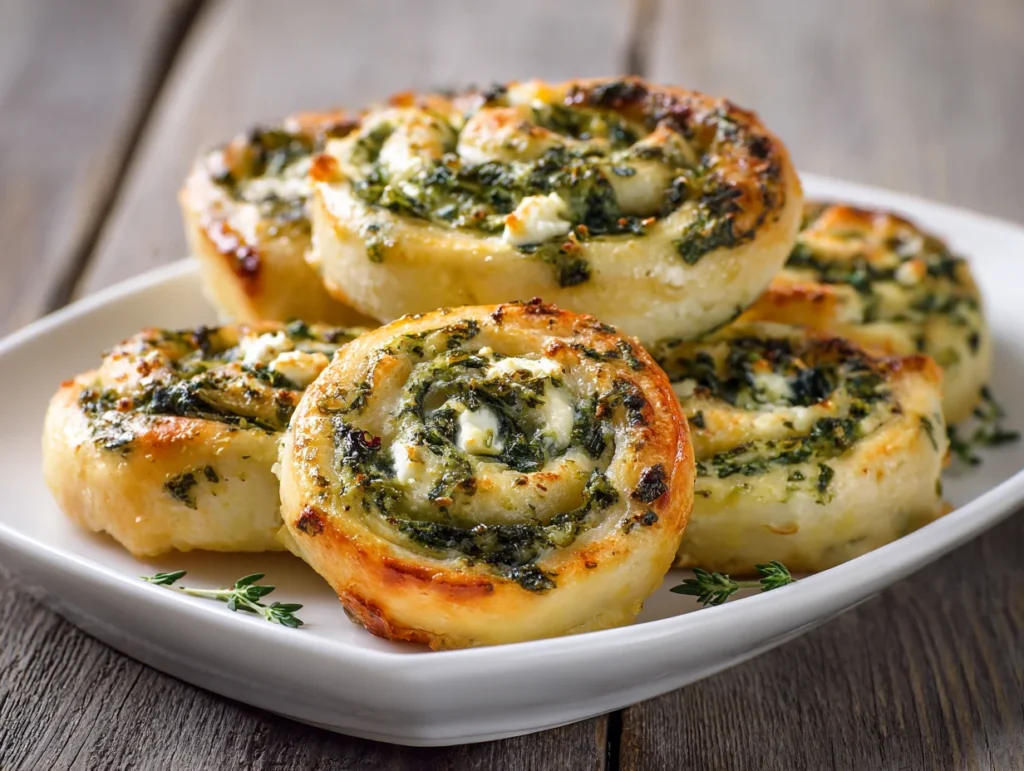 Spinach Feta Pinwheels