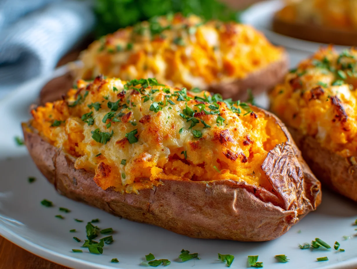 Twice Baked Sweet Potatoes