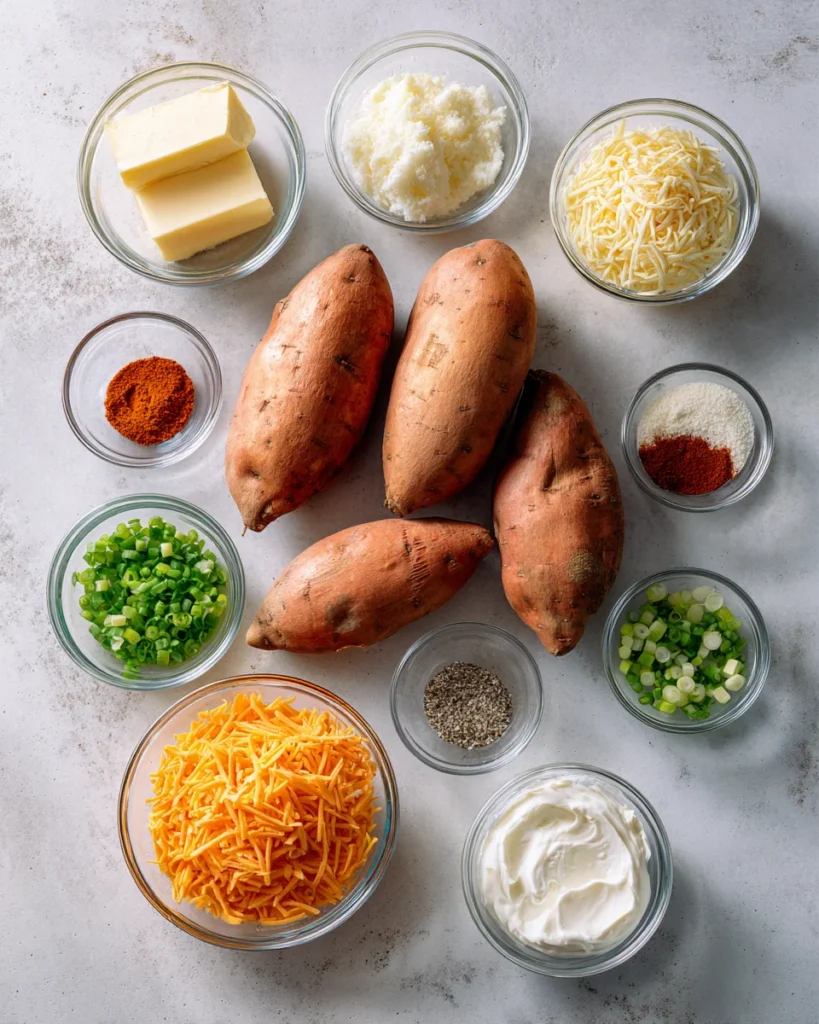 Twice Baked Sweet Potatoes
