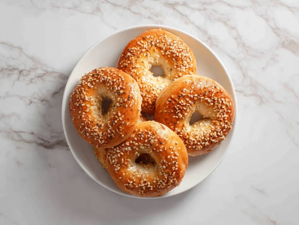 Air Fryer Protein Bagels