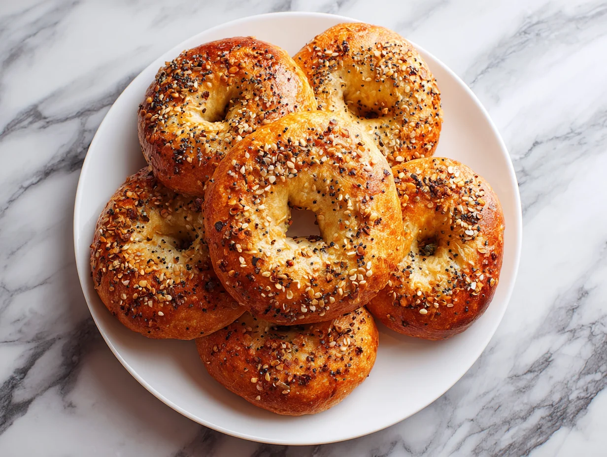 Air Fryer Protein Bagels