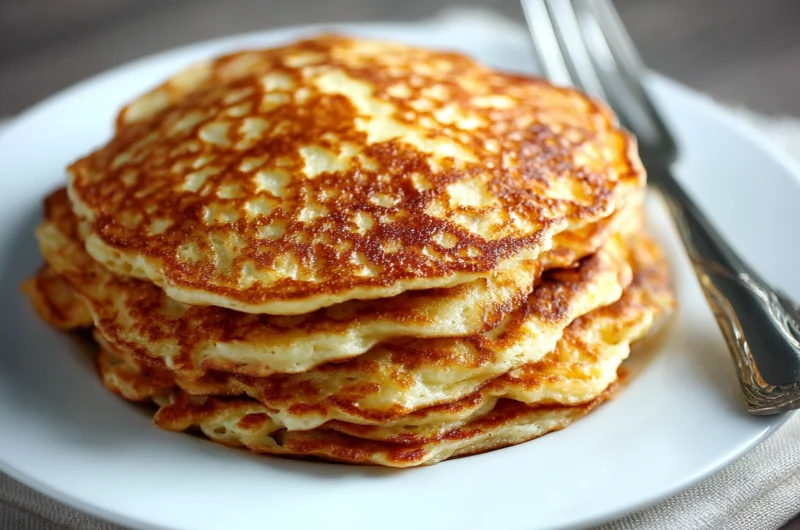 Fluffy Apple Yogurt Pancakes Recipe