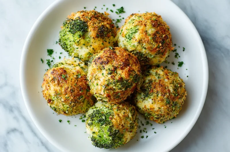 Baked Broccoli Cheese Balls Recipe