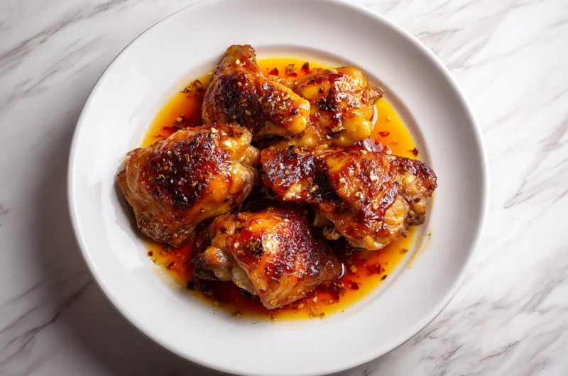 Sticky Baked Hot Honey Chicken Recipe