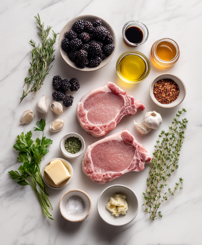 Blackberry Pork Chops