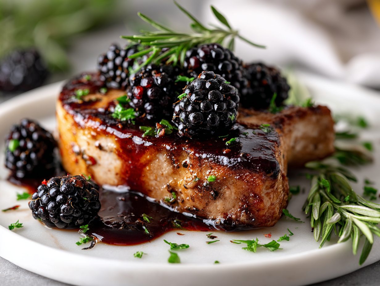 Blackberry Pork Chops