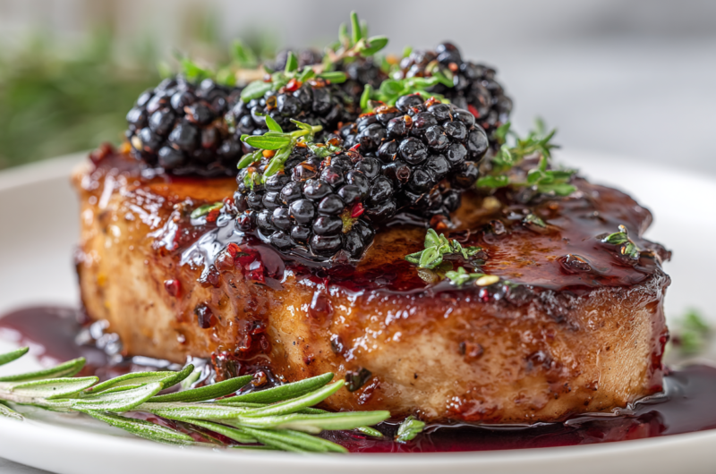 Sweet Blackberry Pork Chops Recipe