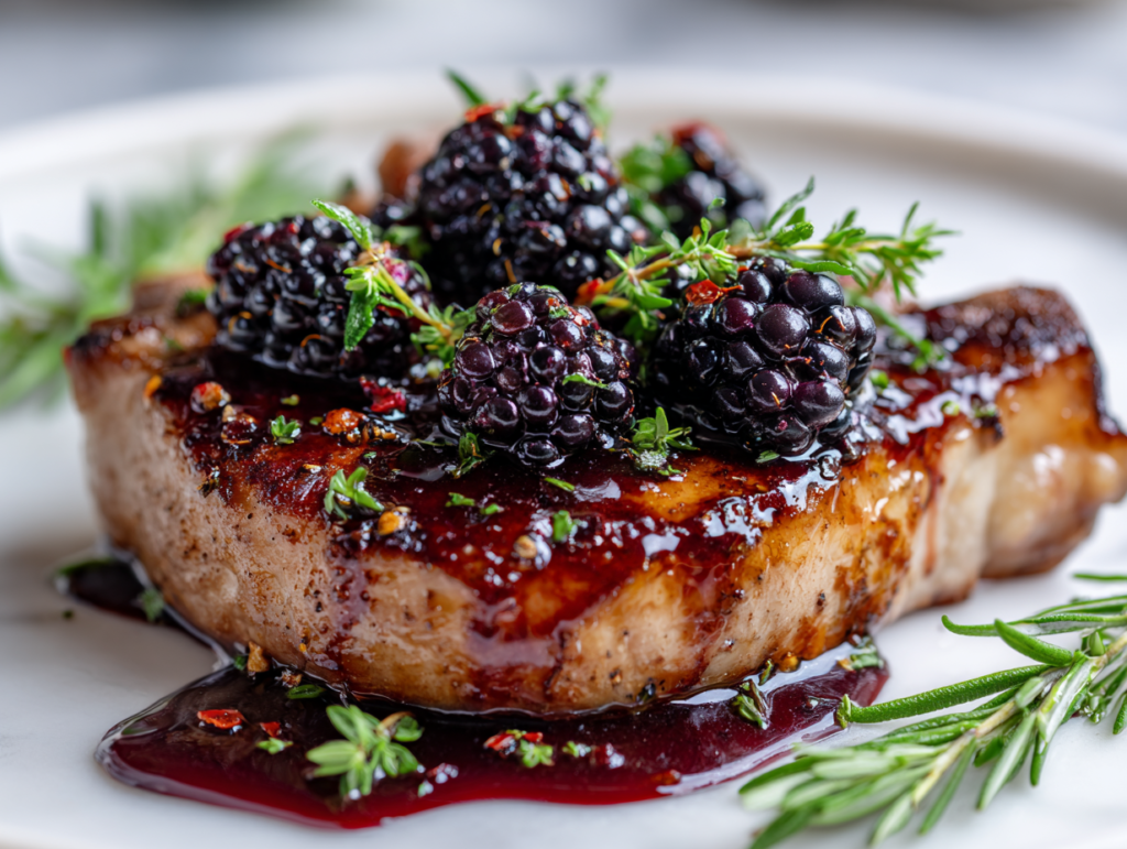 Blackberry Pork Chops