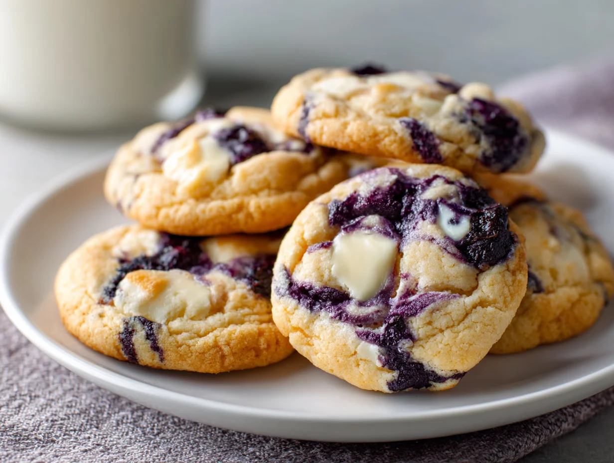 Blueberry Cheesecake Swirl Cookies