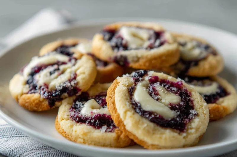 Blueberry Cheesecake Swirl Cookies Recipe