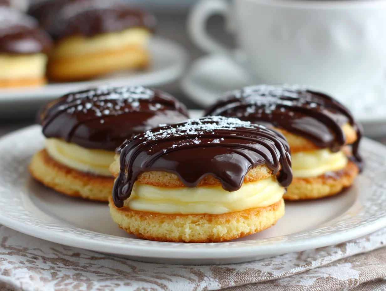 Boston Cream Pie Cookies