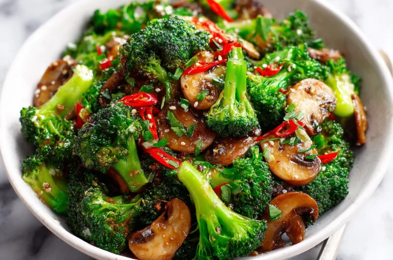 Quick Broccoli Mushroom Stir Fry Recipe
